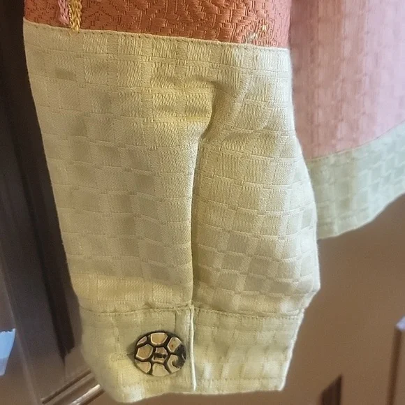 Alex Kim-Pink,bge,green jkt. with embroidered flowers and patchwork. Size M. NWT - Picture 11 of 12